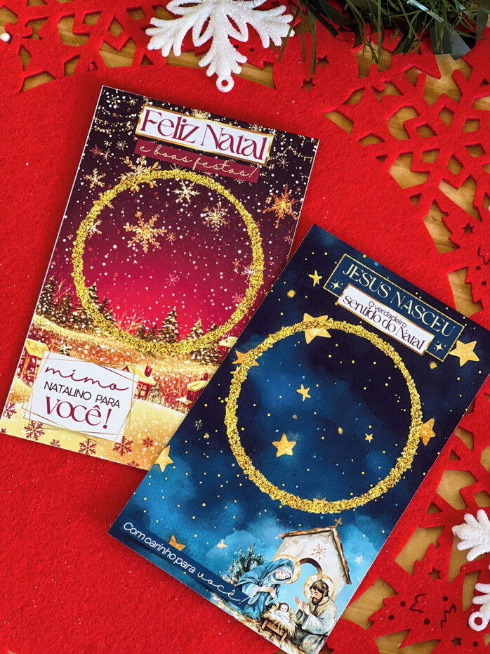 Cards Meia Esfera Natal - Png e pdf