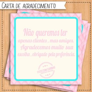 Carta de Agradecimento Cliente