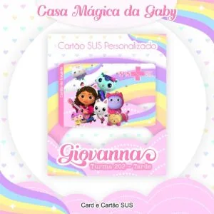 Cartão Sus a Casa Mágica da Gabby 13 Cartão Sus a Casa Mágica da Gabby