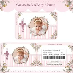 Cartão Sus Baby Menina 13 Cartão Sus Baby Menina