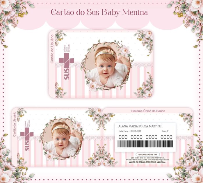 Cartão Sus Baby Menina