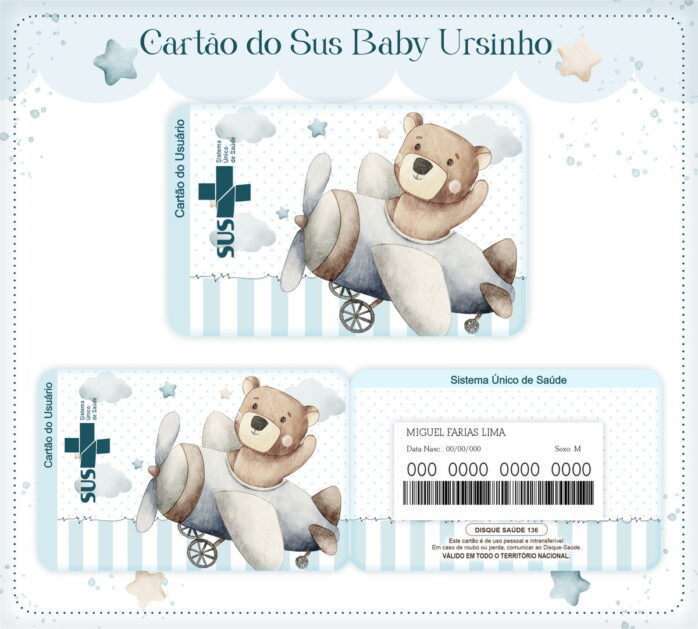 Cartão Sus Baby Urso