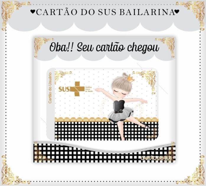 Cartão Sus Bailarina Black