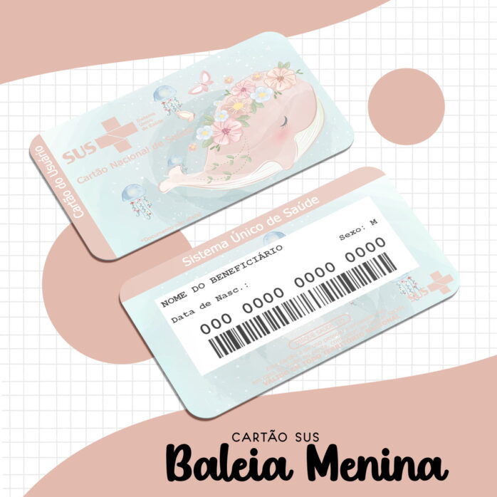 Cartão Sus Baleia Menina