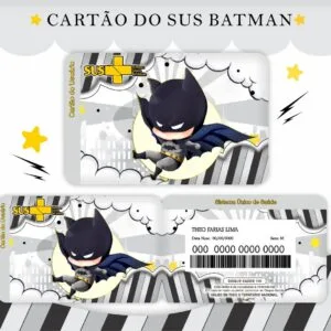 Cartão Sus Batman 19 Cartão Sus Batman