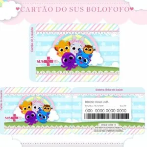 Cartão Sus Bolofofos Menina