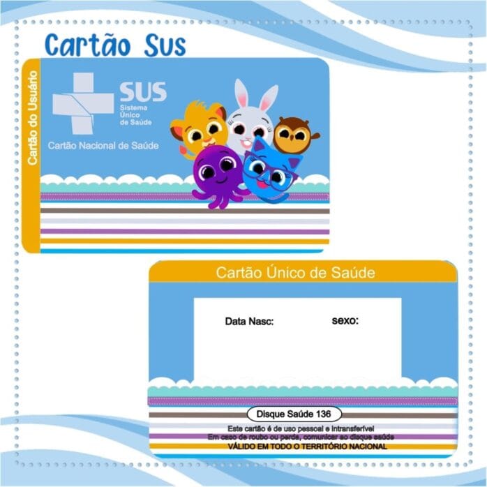Cartão Sus Bolofofos Menino