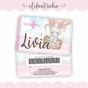Cartão Sus Elefantinha 22 Cartão Sus Elefantinha