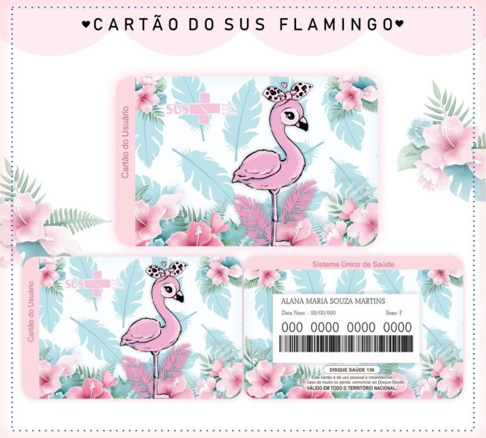 Cartão Sus Flamingo