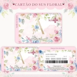 Cartão Sus Floral Rosinha 29 Cartão Sus Floral Rosinha