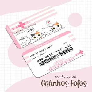 Cartão Sus Gatinhos Fofos 16 Cartão Sus Gatinhos Fofos