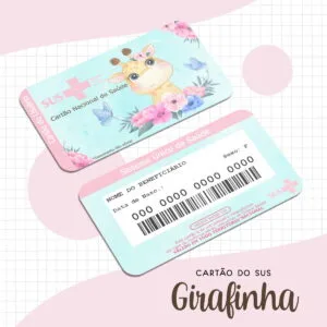 Cartão Sus Girafinha Baby