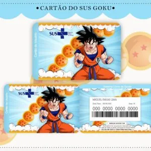Cartão Sus Goku 16 Cartão Sus Goku
