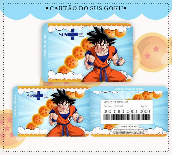 Cartão Sus Goku