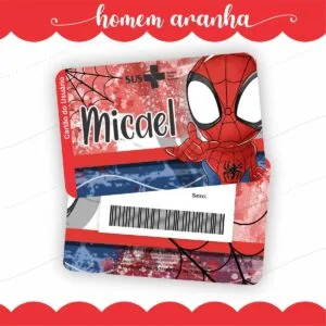 Cartão Sus Homem Aranha 34 Cartão Sus Homem Aranha