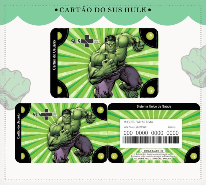 Cartão Sus Hulk