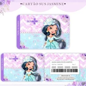 Cartão Sus Jasmine Roxo 6 Cartão Sus Jasmine Roxo