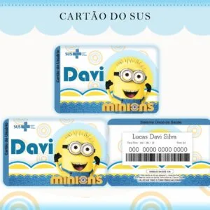 Cartão Sus Minions 5 Cartão Sus Minions