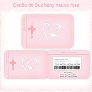 Cartão Sus Neutro Rosa
