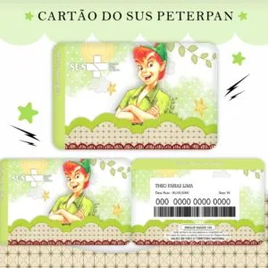 Cartão Sus Peter Pan 4 Cartão Sus Peter Pan