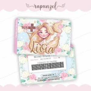 Cartão Sus Rapunzel 24 Cartão Sus Rapunzel