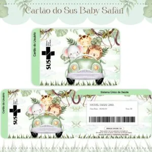 Cartão Sus Safari Verde 13 Cartão Sus Safari Verde