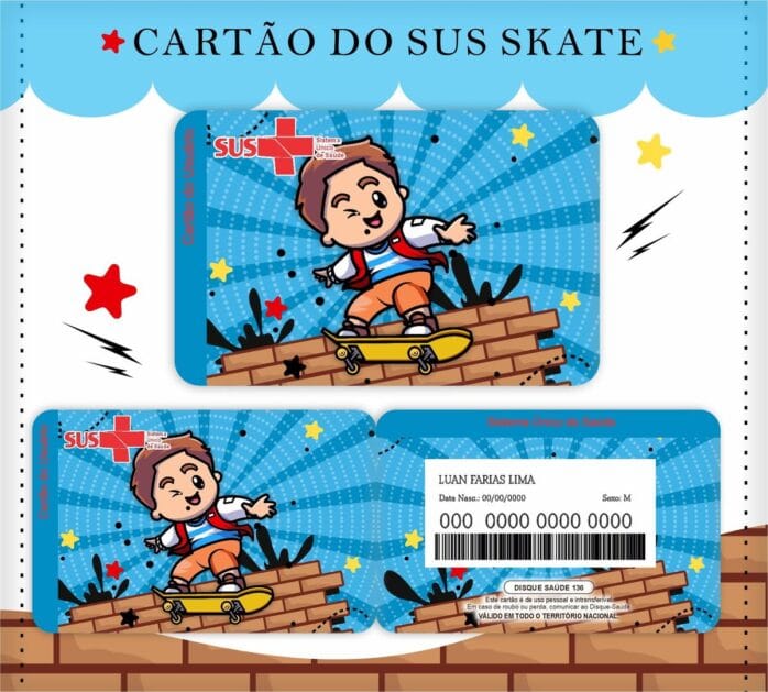 Cartão Sus Skate