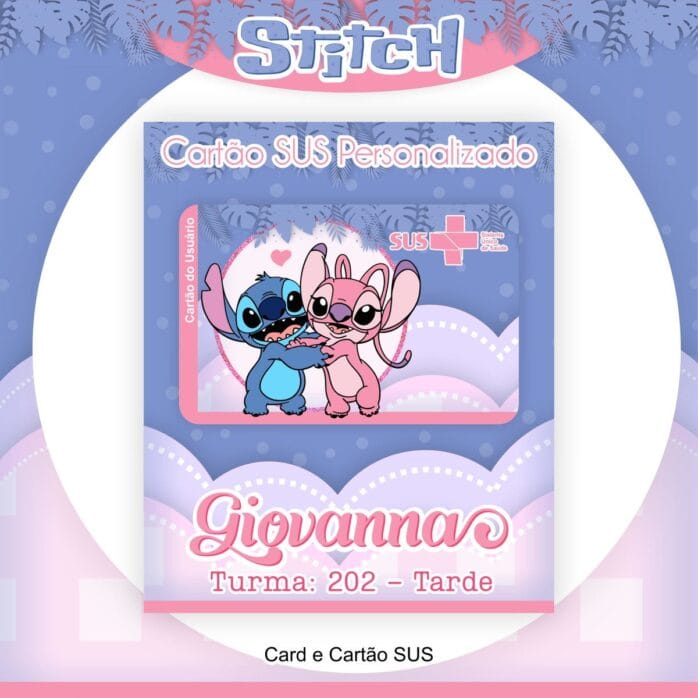 Cartão Sus Stitch