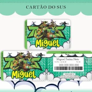 Cartão Sus Tartarugas Ninjas