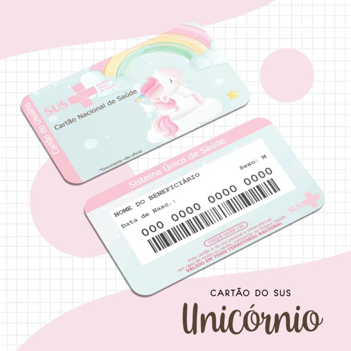 Cartão Sus Unicórnio