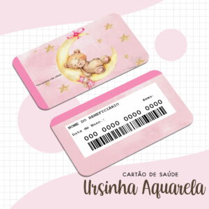 Cartão Sus Ursinho Aquarela