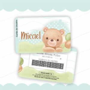 Cartão SUS Ursinho Digital Personalizável 29 Cartão SUS Ursinho Digital Personalizável