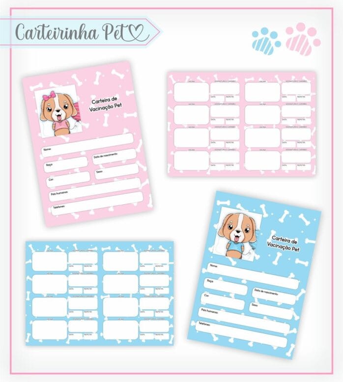 Carteirinha Vacinação Pets
