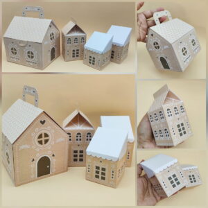 Casinha de Natal Gingerbread em PDF e Studio 13 Casinha de Natal Gingerbread em PDF e Studio