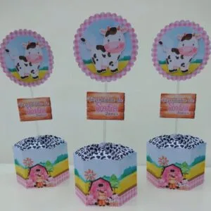 Centro de Mesa Fazendinha Aquarela