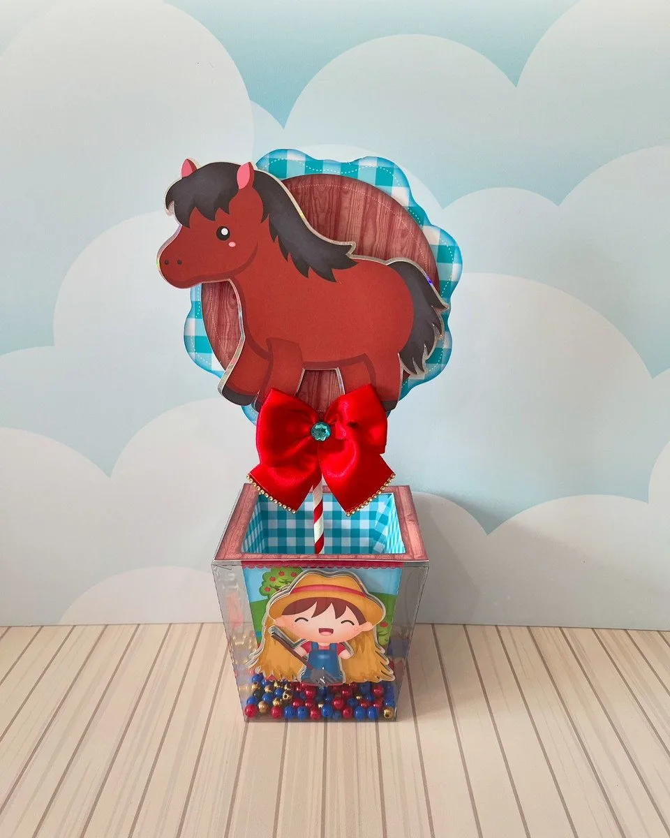 Centro de Mesa Fazendinha Menino -studio e pdf