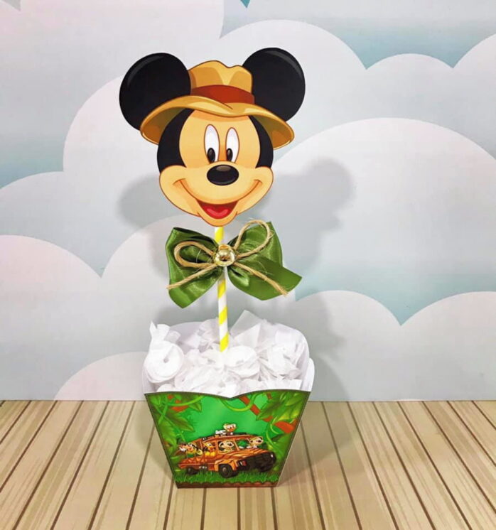 Centro De Mesa Mickey Safari
