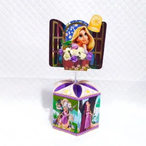 Centro de Mesa Rapunzel Enrolados 22 Centro de Mesa Rapunzel Enrolados