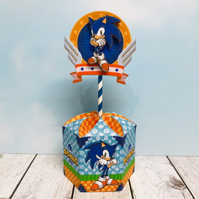 Centro De Mesa Sonic Azul