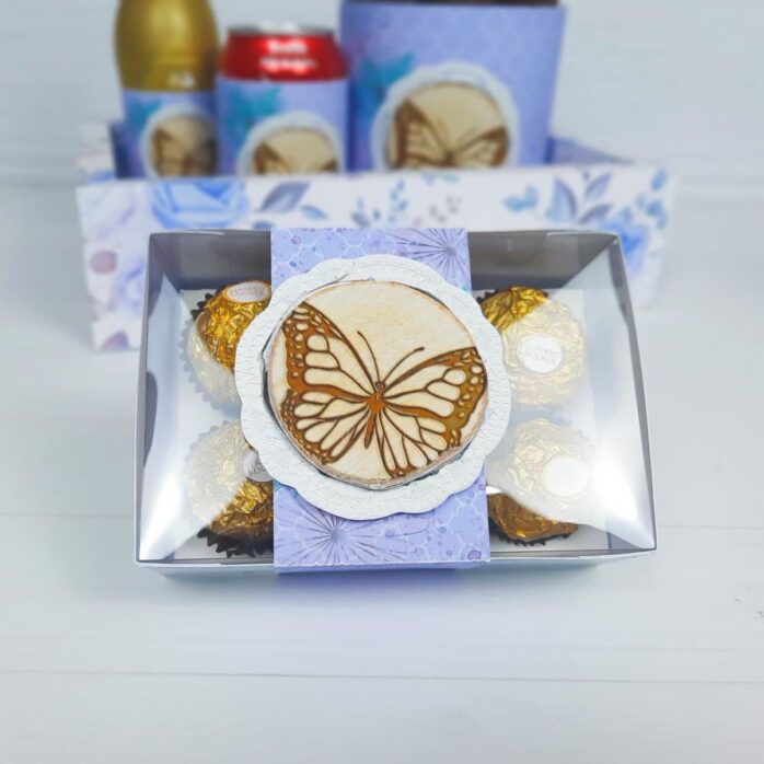 CESTA DOCES BORBOLETA DIA DAS MÃES
