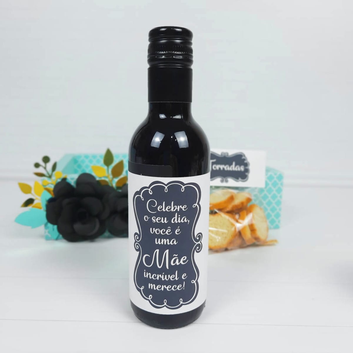 Cesta Dia das Mães com Petiscos e Bebidas Molde Digital 5 Cesta Dia das Mães com Petiscos e Bebidas Molde Digital - Imagem 5