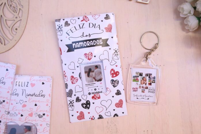 Chaveiro Card Dia dos Namorados