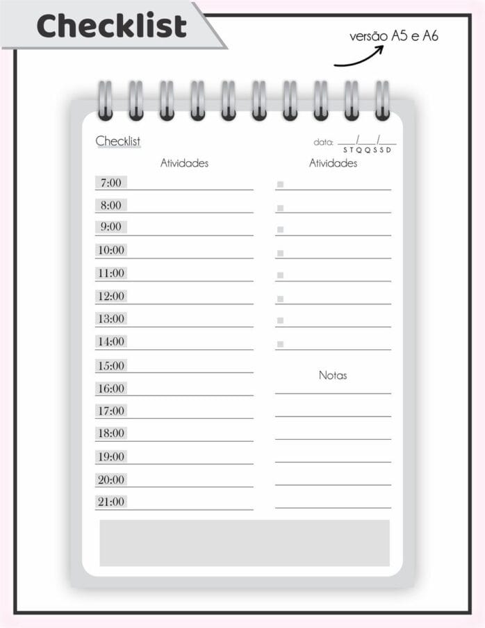 Checklist Homem