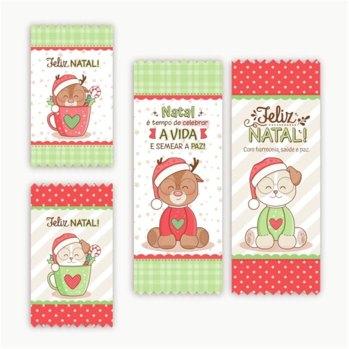 Chocolates Barra 90g e Kitkat Natal