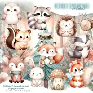 Cliparts Bosque Encantado Imagens Png 3D Cute Baby