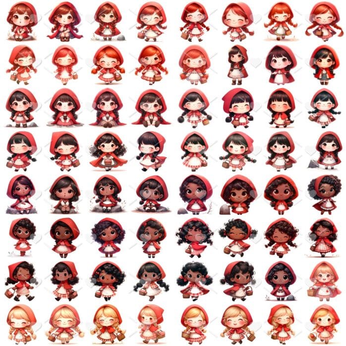 Cliparts Chapeuzinho Vermelho Imagens Png 3D Cute Baby