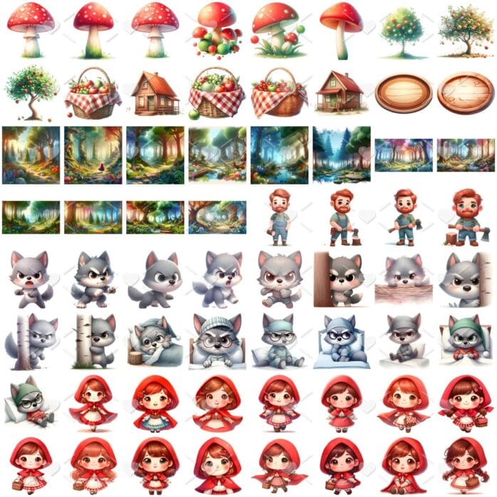 Cliparts Chapeuzinho Vermelho Imagens Png 3D Cute Baby