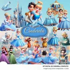 Cliparts Cinderela Princesa Disney Imagens Png 3D Cute Baby