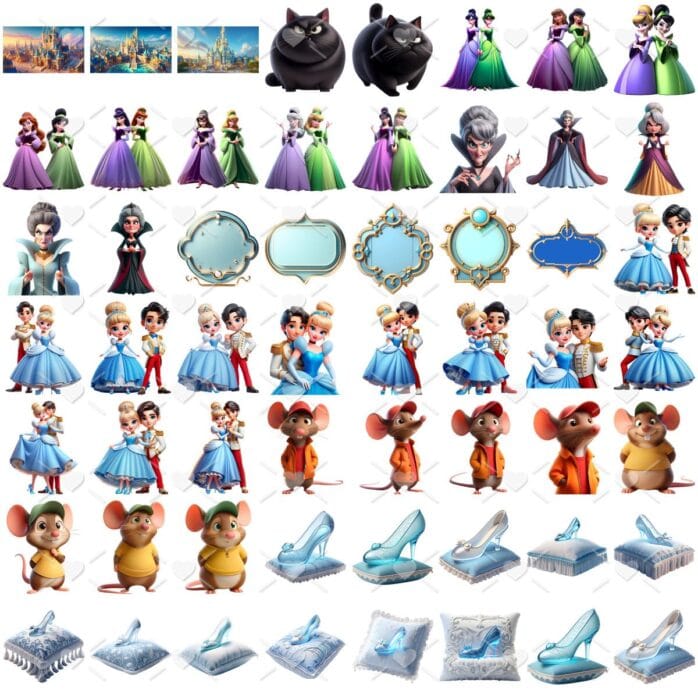 Cliparts Cinderela Princesa Disney Imagens Png 3D Cute Baby