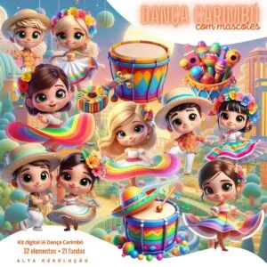 Cliparts Dança Carimbó Imagens Png 3D Cute Baby